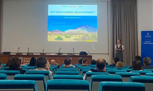 Marta López-Saavedra, GEO3BCN-CSIC former PhD Candidate, defending her thesis.